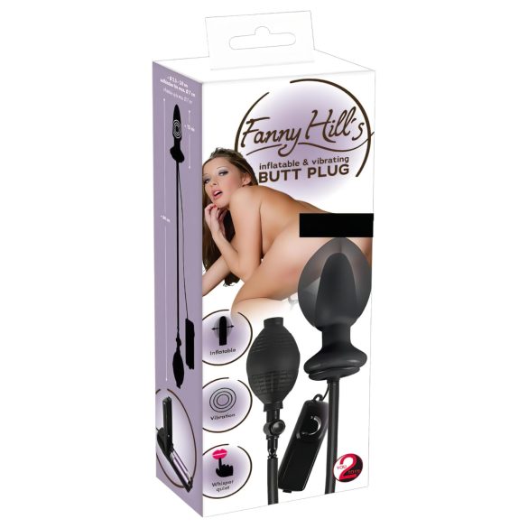 You2Toys - opblaasbare anale vibrator - zwart