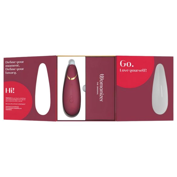Womanizer Premium 2 - luchtdruk clitorisstimulator - rood