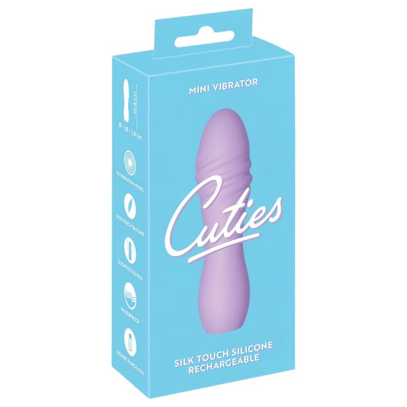 Cuties Mini 3 - oplaadbare, waterbestendige spiraal vibrator (paars)