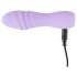 Cuties Mini 3 - oplaadbare, waterbestendige spiraal vibrator (paars)