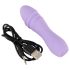 Cuties Mini 3 - oplaadbare, waterbestendige spiraal vibrator (paars)