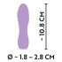 Cuties Mini 3 - oplaadbare, waterbestendige spiraal vibrator (paars)