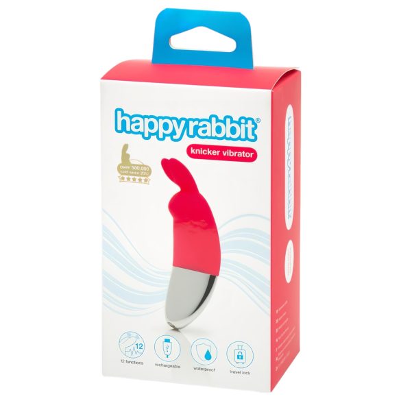 Happyrabbit - draagbare clitoris vibrator - oplaadbaar - rood