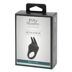   Fifty Shades of Grey - vibrerende penisring met clitorisstimulator - zwart