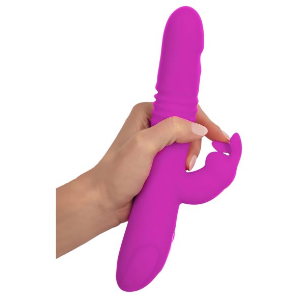 SMILE Rabbit - vibrator met stootfunctie en clitorisstimulator - oplaadbaar