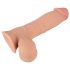Nature Skin - dildo met huidtextuur - 20cm - naturel