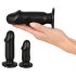 Anos - buttplug set - 3-delig - siliconen - zwart
