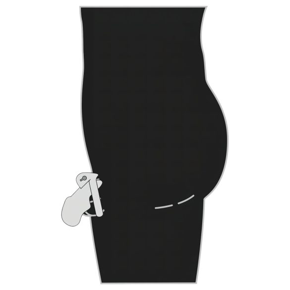 Fetish - penis kooi - metaal - zilver