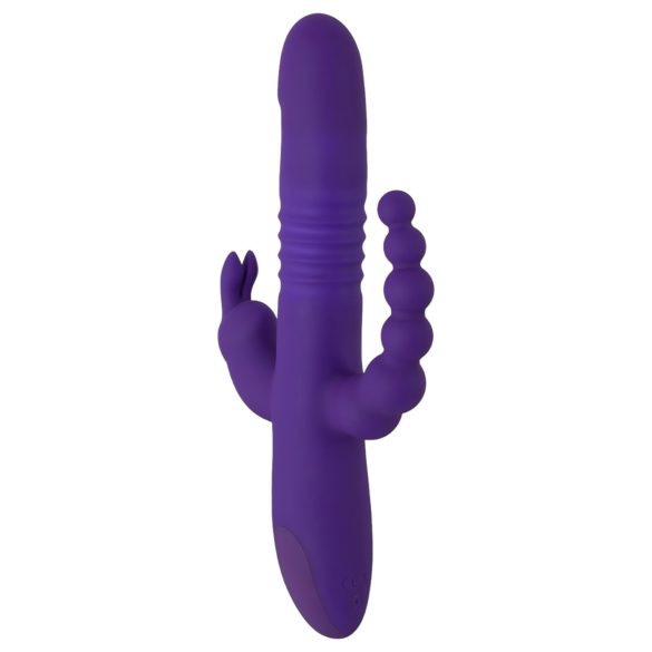 SMILE Triple - oplaadbare, drievoudige draai-stoot vibrator (paars)