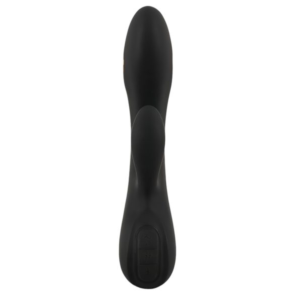 XOUXOU - oplaadbare vibrator met clitorisstimulator - zwart