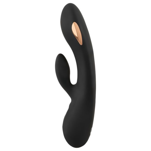XOUXOU - oplaadbare vibrator met clitorisstimulator - zwart