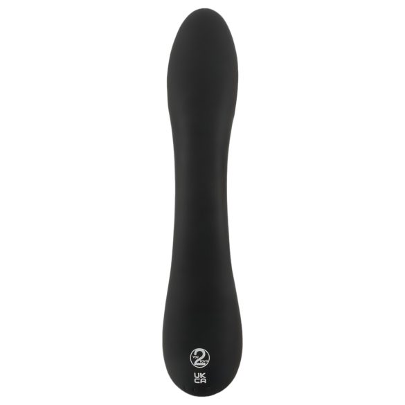 XOUXOU - oplaadbare vibrator met clitorisstimulator - zwart