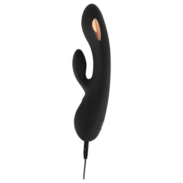 XOUXOU - oplaadbare vibrator met clitorisstimulator - zwart