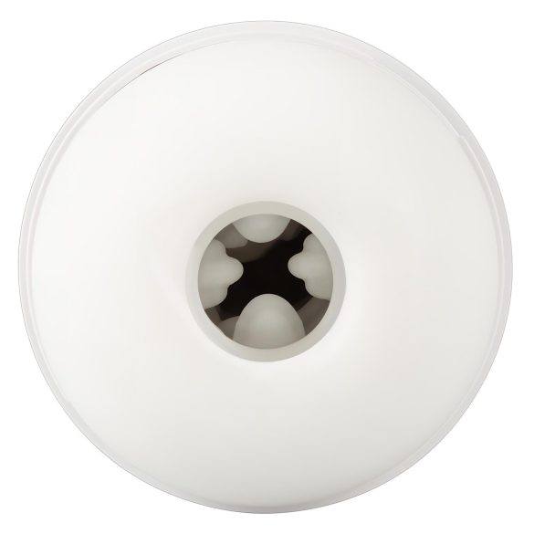 STROKER - oplaadbare zuig-vibrerende masturbator (wit)