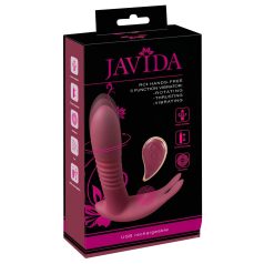   Javida - clitoris vibrator met afstandsbediening - 3 standen - rood