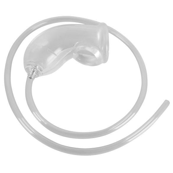 You2Toys Piss Play Mouw - penisextension met afvoerslang (transparant)