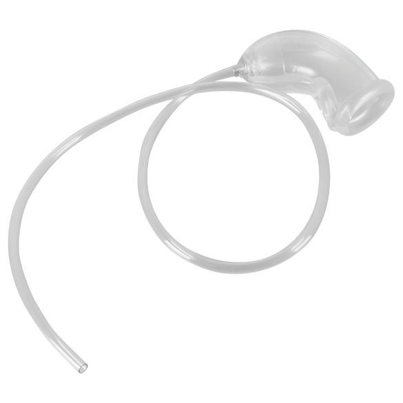 You2Toys Piss Play Mouw - penisextension met afvoerslang (transparant)