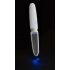 Liaison Straight - draadloze LED vibrator (transparant-wit)