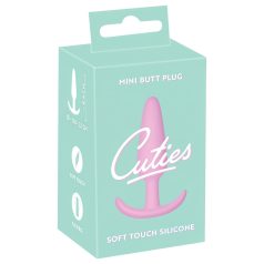   Cuties - mini buttplug - siliconen anaal plug - roze - 2,1 cm