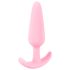 Cuties - mini buttplug - siliconen anaal plug - roze - 2,1 cm