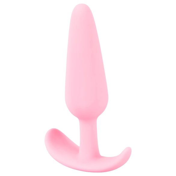 Cuties - mini buttplug - siliconen anaal plug - roze - 2,1 cm