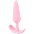 Cuties - mini buttplug - siliconen anaal plug - roze - 2,1 cm