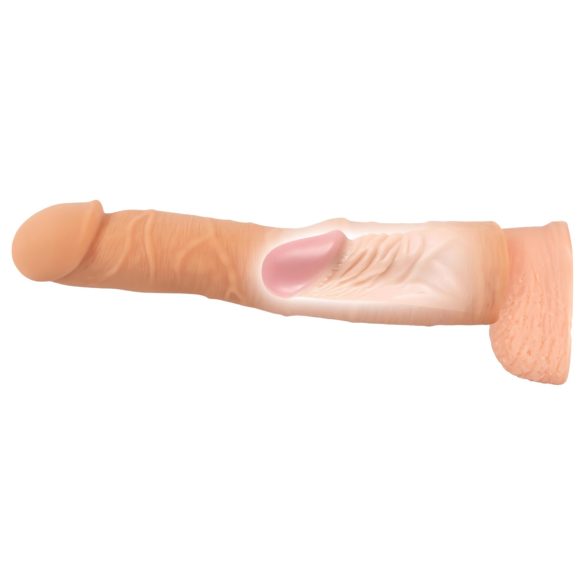 Nature Skin - penisextensie en verdikker - 24cm - realistische penis hoes