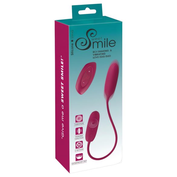 Smile Love Egg Duo - tril vibratie-ei (anaal+vaginaal)