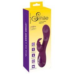   SMILE - vibrator met 3 motoren en clitorisstimulator - oplaadbaar - paars