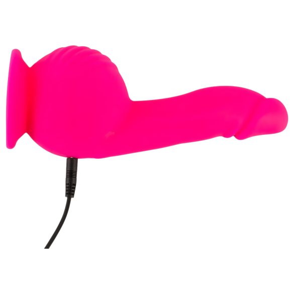 SMILE Powerful - oplaadbare, zuignap vibrator met 2 motoren (pink)