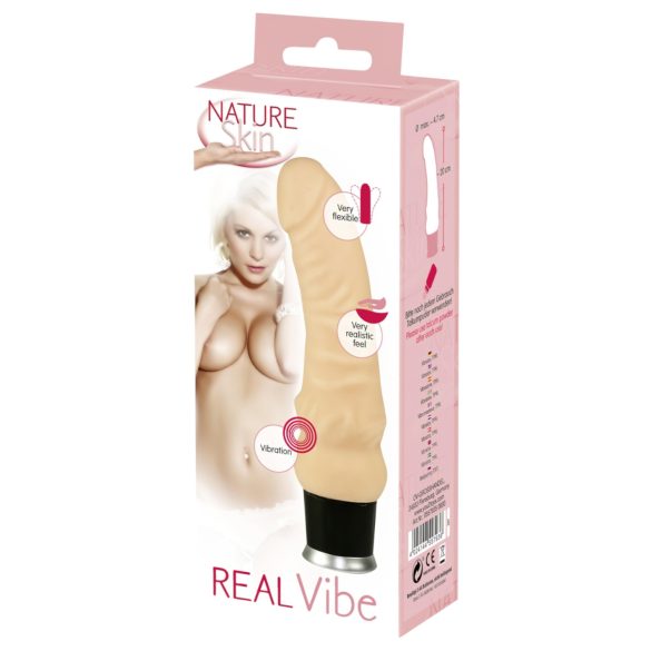 Nature Skin - Realistische vibrator - Huidachtig materiaal