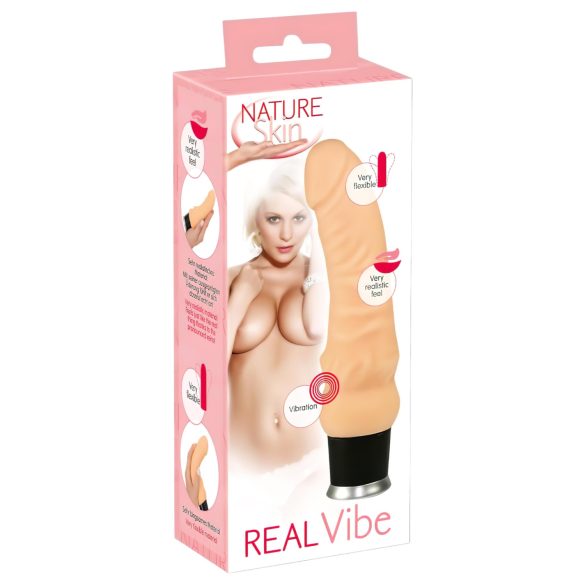 Nature Skin - Realistische vibrator - Huidachtig materiaal
