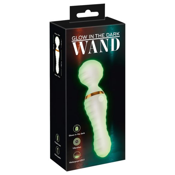 You2Toys Glow in the Dark - Massage Vibrator (Wit)