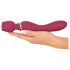 You2Toys Rosenrot - oplaadbare rozen vibrator massager (rood)