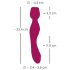 You2Toys Rosenrot - oplaadbare rozen vibrator massager (rood)