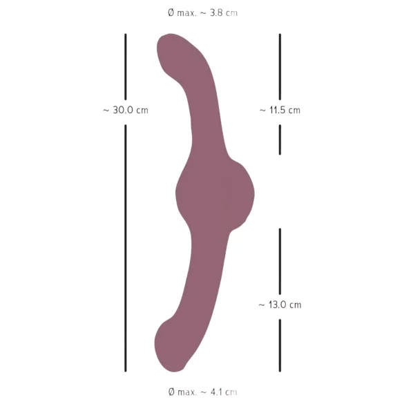 You2Toys - dubbelzijdige vibrator - krachtig - siliconen - paars