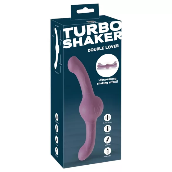 You2Toys - dubbelzijdige vibrator - krachtig - siliconen - paars