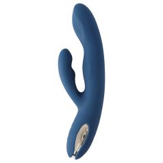   Svakom Aylin - oplaadbare vibrator met pulserende clitorisstimulator - blauw