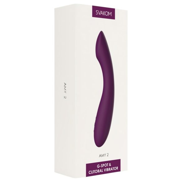 Svakom Amy 2 - G-spot vibrator - oplaadbaar waterdicht - paars
