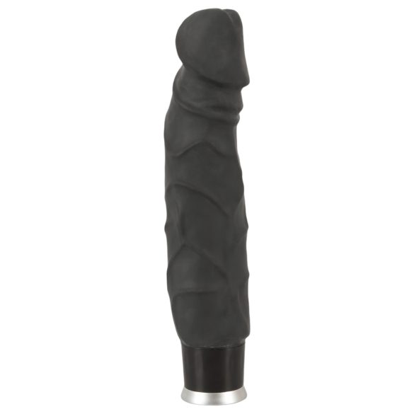 Nature Skin - levensechte vibrator - zwart (22cm)