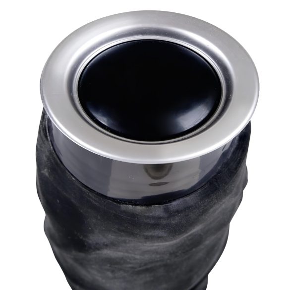 Nature Skin - levensechte vibrator - zwart (22cm)