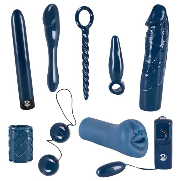 You2Toys - vibratorset - 9-delig - midnight blue