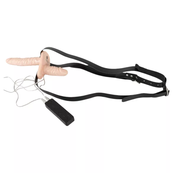 You2Toys - Draagbare duo vibrator - huidkleur