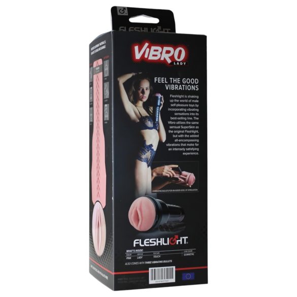 Fleshlight - Kunstvagina met vibratie - Realistisch - Roze
