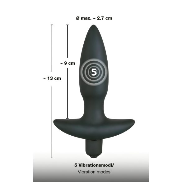 Black Velvets - vibrerende buttplug - klein