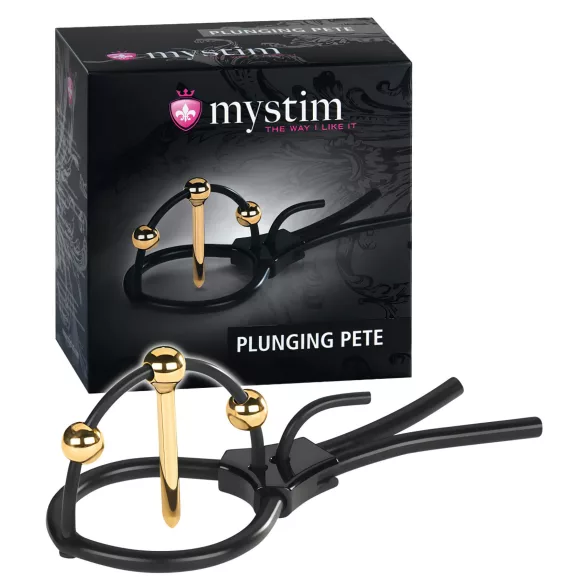 mystim - elektro penisstimulatie - Plunging Pete - siliconen