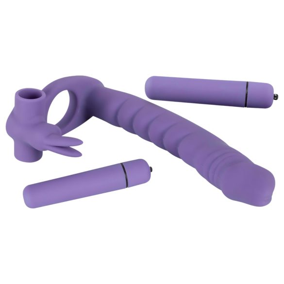 You2Toys - Anale vibrator 3-in-1 - trilfunctie - siliconen lila