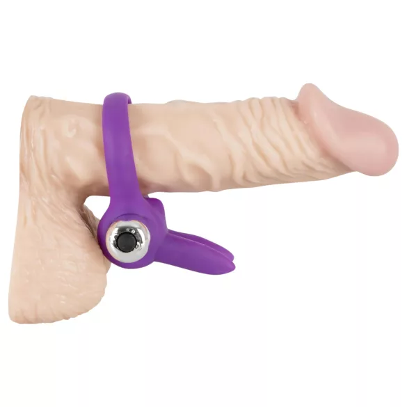 SMILE - Vibrerende penisring - rabbit stimulator - siliconen - paars