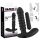 Zwart Fluweel geribbelde vibrator - medium (zwart)