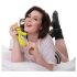 Jülie - vibrator met clitorisarm (geelgroen)